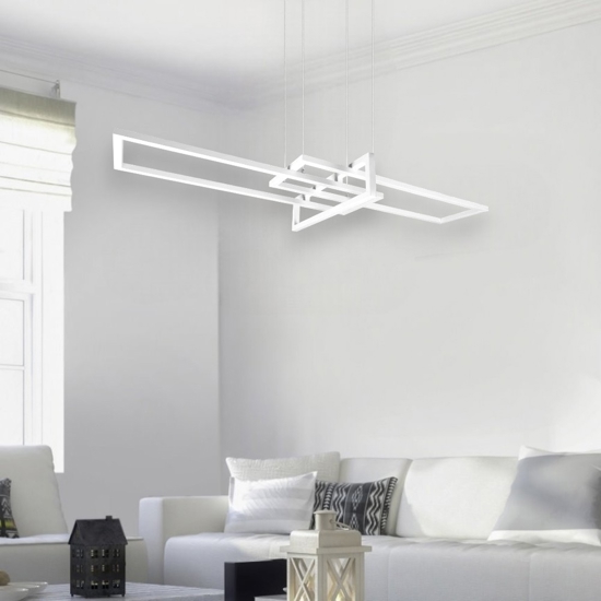 Lampadario led 34w 4000k bianco dimmerabile per soggiorno