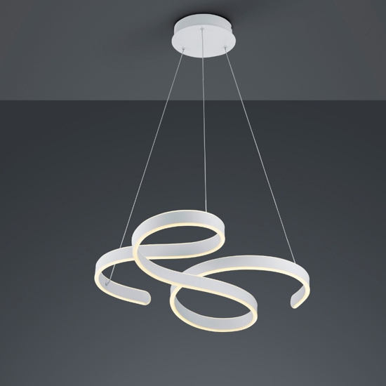 Lampadario moderno per soggiorno bianco led 52w 3000k