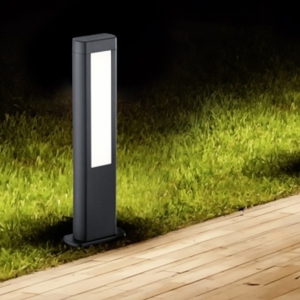 Lampione da giardino design antracite moderno led 10w 3000k fp