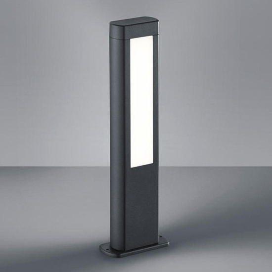 Lampione da giardino design antracite moderno led 10w 3000k fp