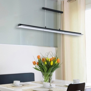 Lampadario per tavolo da cucina moderna nero led 18w