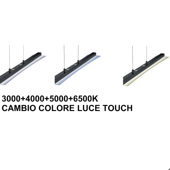 Lampadario per tavolo da cucina moderna nero led 18w