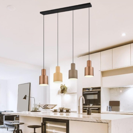 Lampadario per tavolo da cucina multicolor