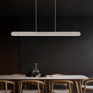 Lampadario grigio orizzontale per cucina led touch dimmerabile