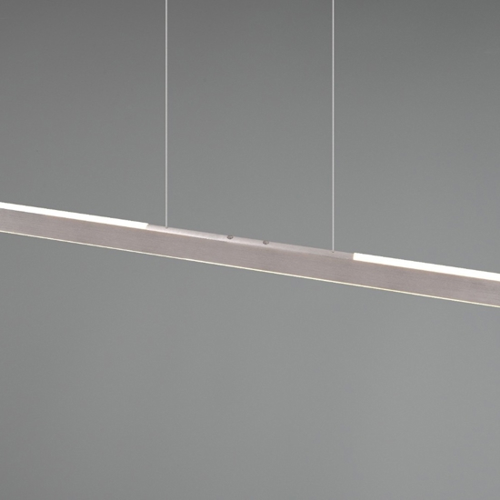 Lampadario grigio orizzontale per cucina led touch dimmerabile