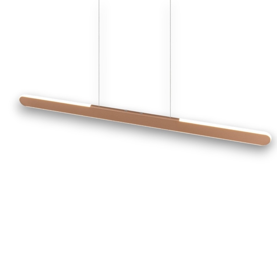 Lampadario da cucina moderna marrone led 28w dimmerabile