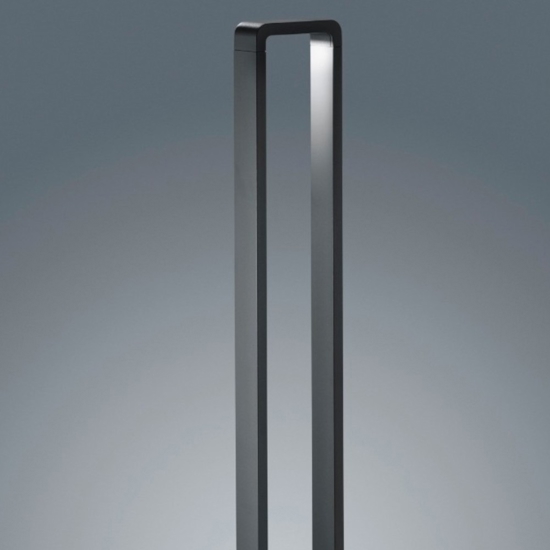 Lampione da giardino design moderno antracite led 4,5w 3000k ip54
