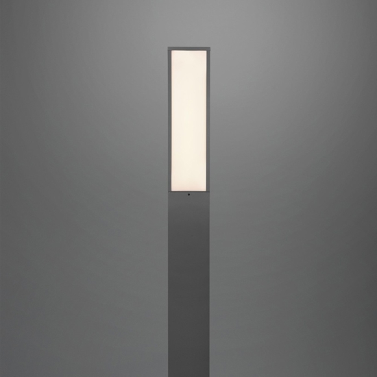 Lampione alto da giardino led 14w 3000k moderno grigio