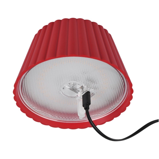 Piantana da esterno senza fili rossa led 3000k