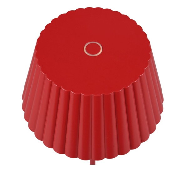 Piantana da esterno senza fili rossa led 3000k
