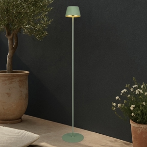 Piantana da esterno senza fili verde pistacchio 