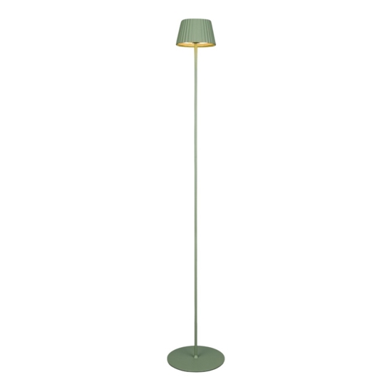 Piantana da esterno senza fili verde pistacchio 