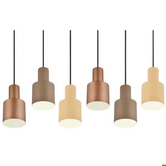 Lampadario moderno multicolor per tavolo da pranzo