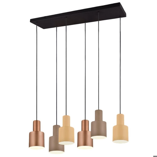Lampadario moderno multicolor per tavolo da pranzo