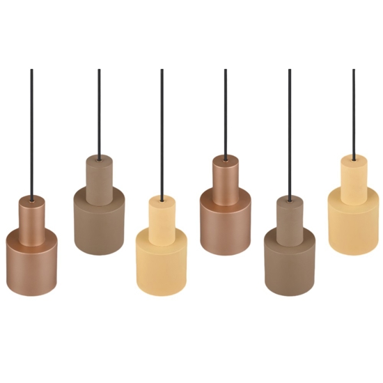 Lampadario moderno multicolor per tavolo da pranzo