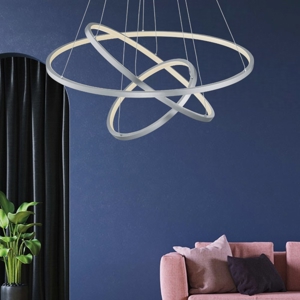 Lampadario moderno intreccio led da 3000k a 6000k rgb