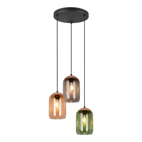 Lampadario per soggiorno moderno vetri multicolor