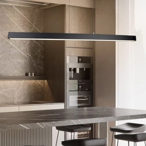 Lampadario minimal da cucina led 3000k rettangolare