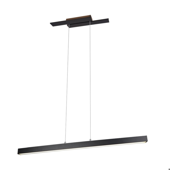Lampadario minimal da cucina led 3000k rettangolare