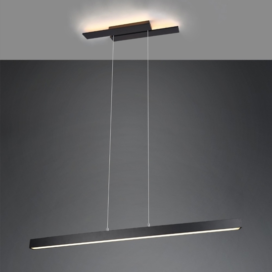 Lampadario minimal da cucina led 3000k rettangolare