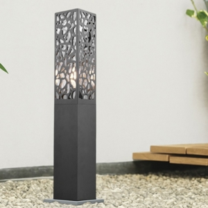 Lampione da giardino grigio antracite moderno