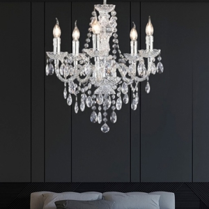Visualizza i dettagli per Lampadario per camera da letto effetto cristallo con pendenti Lampadario per camera da letto effetto cristallo con pendenti