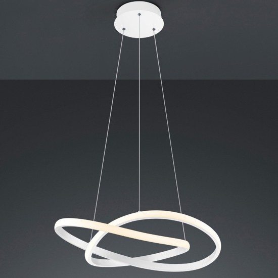 Lampadario moderno da salotto led 4000k cavi regolabili h150 cm max