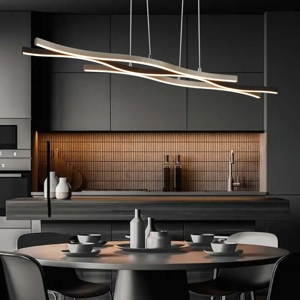 Lampadario onde per cucina led da 2300k a 4000k dimmerabile