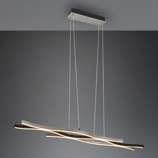 Lampadario onde per cucina led da 2300k a 4000k dimmerabile