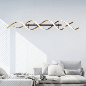 Lampadario moderno per salotto led da 2300k a 4000k colore oro
