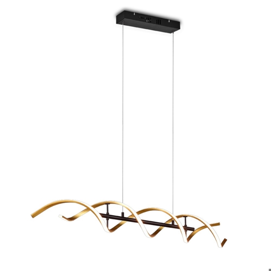 Lampadario moderno per salotto led da 2300k a 4000k colore oro