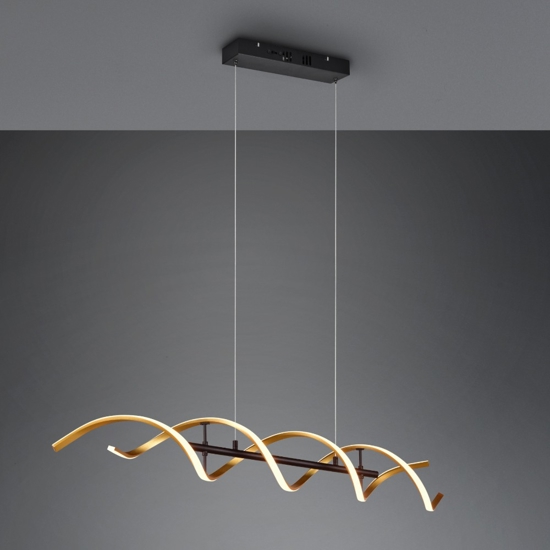 Lampadario moderno per salotto led da 2300k a 4000k colore oro