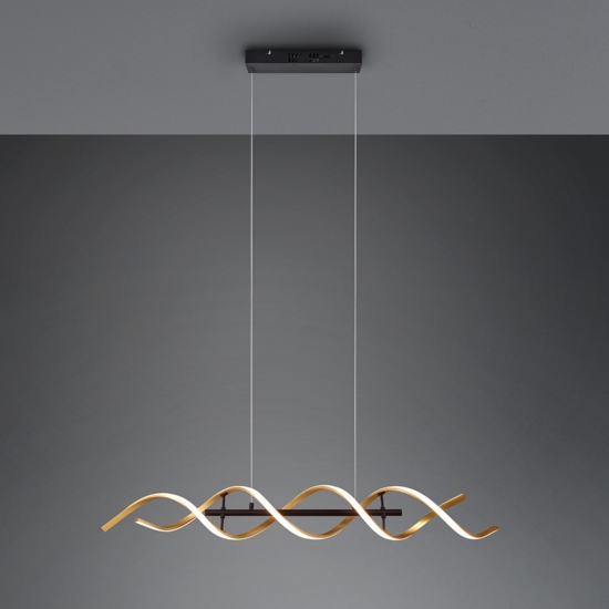 Lampadario moderno per salotto led da 2300k a 4000k colore oro