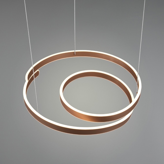 Lampadario nastro moderno led 3000k per salotto