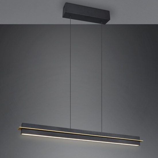 Lampadario per tavolo da cucina nero led da 2700k a 5000k dimmerabile