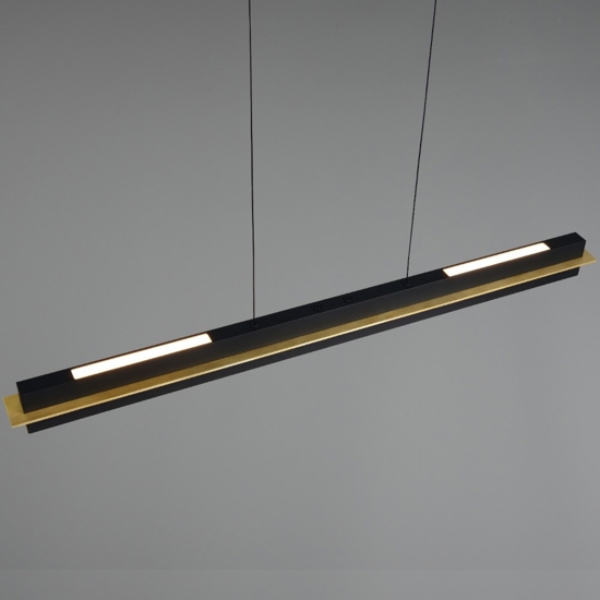 Lampadario per tavolo da cucina nero led da 2700k a 5000k dimmerabile