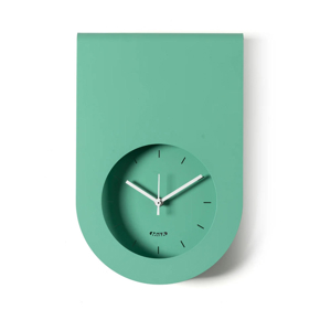 Orologio da parete moderno verde acqua design tondo