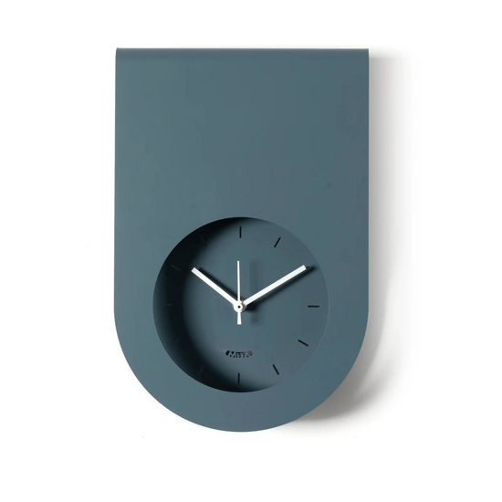 Orologio moderno da parete cucina color petrolio