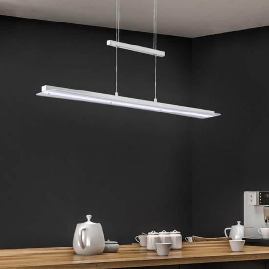 Lampadario a led cucina in vetro per tavolo 18w