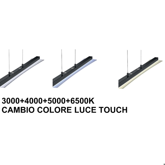 Lampadario a led cucina in vetro per tavolo 18w