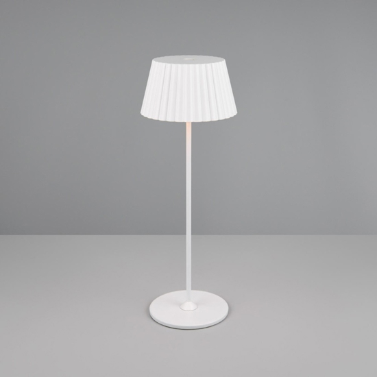 Lampada per esterno portatile da tavolino bianca ricaricabile led 3000k