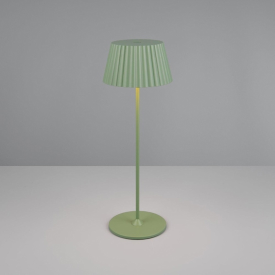Lampada portatile led 3000k da tavolo per esterno verde pistacchio