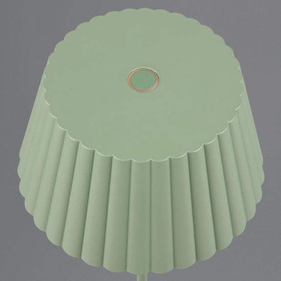 Lampada portatile led 3000k da tavolo per esterno verde pistacchio