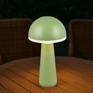 Lampada led senza fili ta tavolo portatile verde pistacchio per esterni