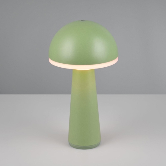Lampada led senza fili ta tavolo portatile verde pistacchio per esterni