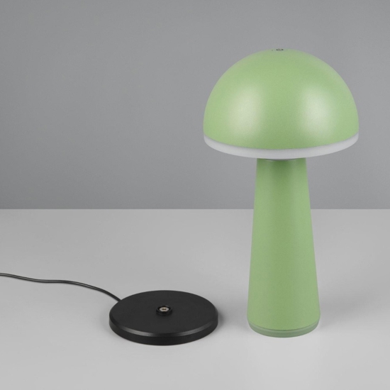 Lampada led senza fili ta tavolo portatile verde pistacchio per esterni