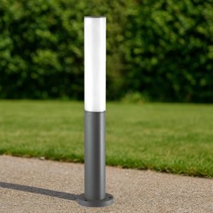 Etere pt 3000k ideal lux lampione moderno da esterno ip44 antracite led 9,5w