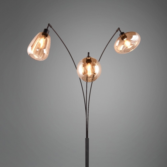 Lampada da terra moderna a tre luci pendenti per soggiorno