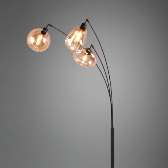 Lampada da terra moderna a tre luci pendenti per soggiorno