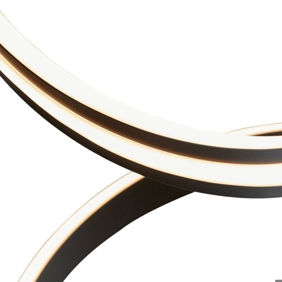 Lampada da terra nera design moderna led 34w 2300k 3000k 4000k